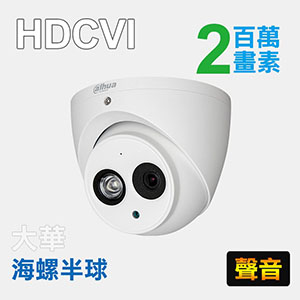 2MP四合一紅外線海螺半球攝影機