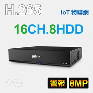 16路五合一監視主機(IoT專業高清8硬碟)