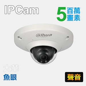 5MP全景魚眼網路攝影機