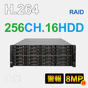 256路監視錄影網路主機